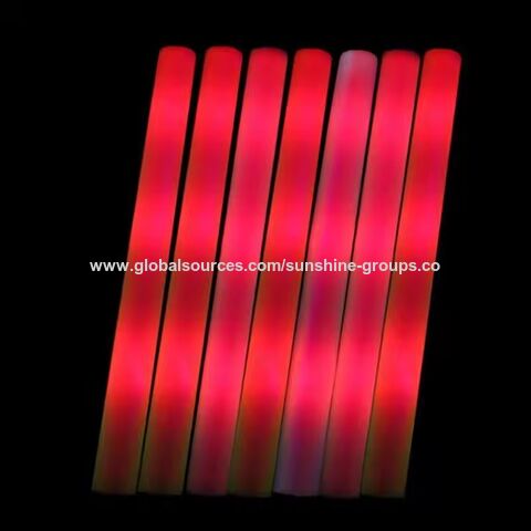 Bâton lumineux LED fluorescent en mousse de 40 cm, flash à trois niveaux, bâton lumineux coloré, bâton d'encouragement pour concert