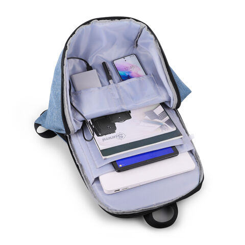 Diebstahlsicherer Rucksack, wasserabweisender Rucksack, diebstahlsichere Computertasche, Rucksack mit USB-Anschluss