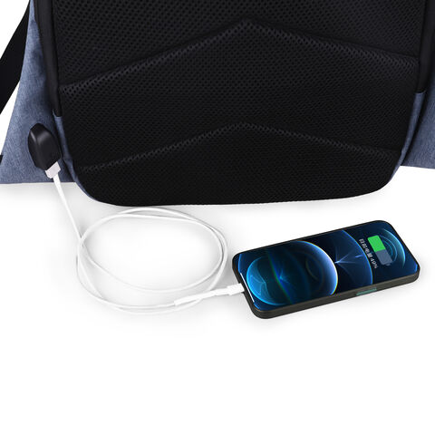 Diebstahlsicherer Rucksack, wasserabweisender Rucksack, diebstahlsichere Computertasche, Rucksack mit USB-Anschluss