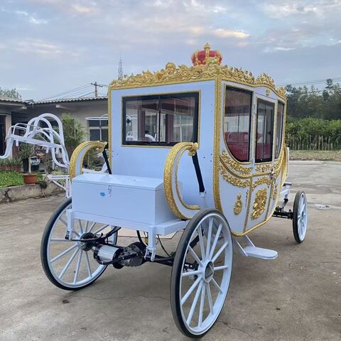 Calèche Royale de Mariage Style Européen - Fabricant de Calèches de Luxe pour Événements