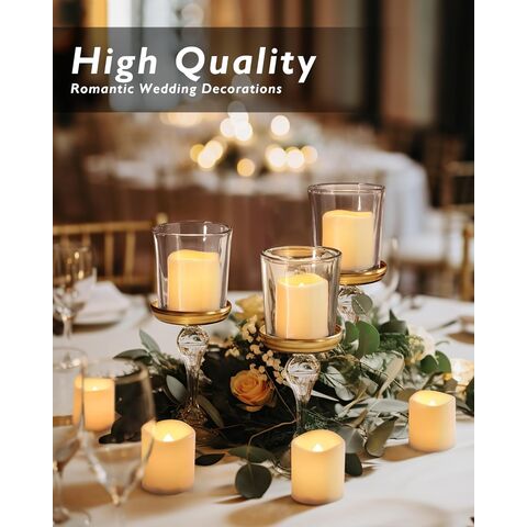 Bougies décoratives LED sans flamme sécurisées, bougies votives LED décoratives en gros