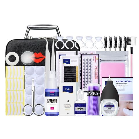 Amazon Implante de pestañas postizas, pegamento no irritante que abre los ojos, mujeres embarazadas pueden usar Pegamentos para pestañas y kits de herramientas de extensión