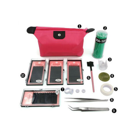 Amazon Implante de pestañas postizas, pegamento no irritante que abre los ojos, mujeres embarazadas pueden usar Pegamentos para pestañas y kits de herramientas de extensión