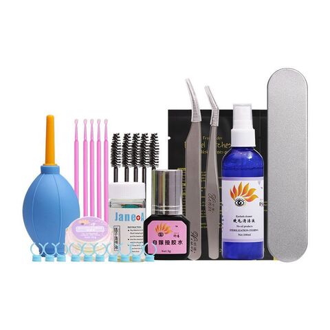 Amazon Implante de pestañas postizas, pegamento no irritante que abre los ojos, mujeres embarazadas pueden usar Pegamentos para pestañas y kits de herramientas de extensión