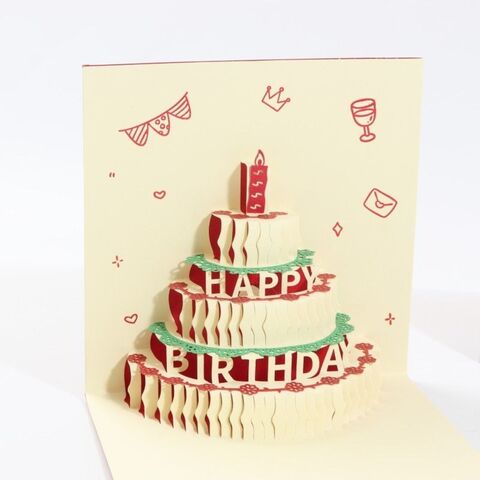 Cartes de Voeux Illuminées 3D en Gros pour Fêtes d'Anniversaire - Cadeaux Originaux