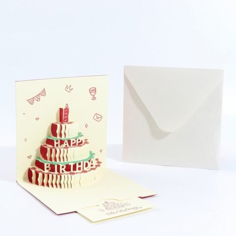 Cartes de Voeux Illuminées 3D en Gros pour Fêtes d'Anniversaire - Cadeaux Originaux