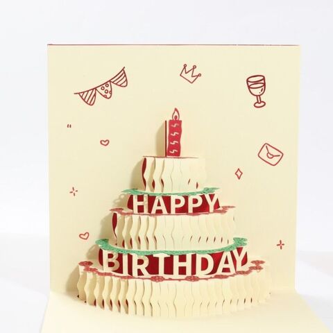 Cartes de Voeux Illuminées 3D en Gros pour Fêtes d'Anniversaire - Cadeaux Originaux