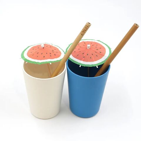 Umweltfreundliche, wiederverwendbare Bambus-Trinkhalme – Nachhaltig, biologisch abbaubar und langlebig – Ideal für Smoothies, Säfte und Getränke – Großhandel