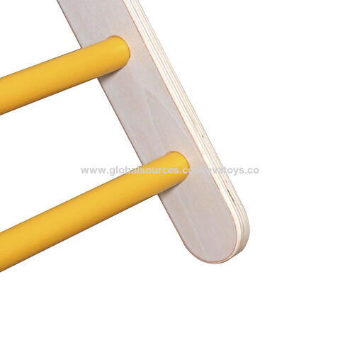 Gimnasio de Jungla Interior para Bebés, Set de Escalada Montessori, Escalera Triangular de Madera para Niños Pequeños W01F021 - Ideal para Desarrollo Infantil