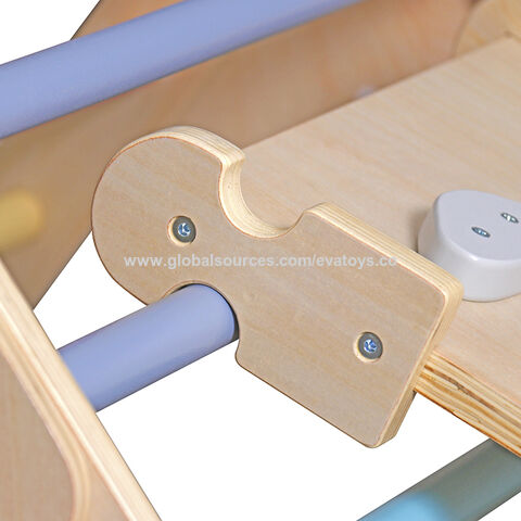 Gimnasio de Jungla Interior para Bebés, Set de Escalada Montessori, Escalera Triangular de Madera para Niños Pequeños W01F021 - Ideal para Desarrollo Infantil