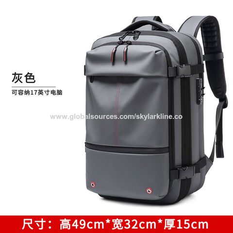 Mochila de viaje multifuncional de gran capacidad para ocio, compresión al vacío, impermeable, para viajes de negocios, bolsa para ordenador portátil para hombres