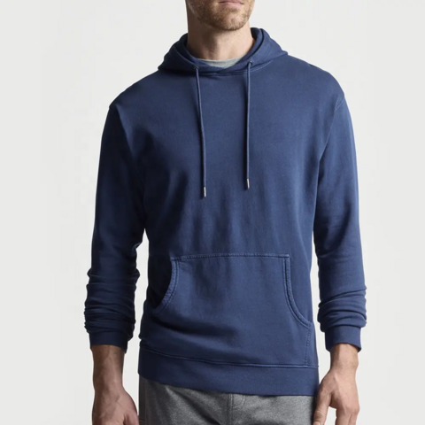 Hochwertige Hoodies mit individuellem Sticklogo, Polyester, Streetwear, lässige Relaxed Fit Kapuzenpullover für Herren im Großhandel