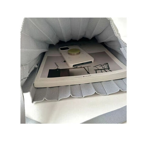 Novas bolsas de ombro de tecido de malha, sacola de compras, sacolas, bolsa de design dobrável, bolsa de mão de malha de mistura de cores