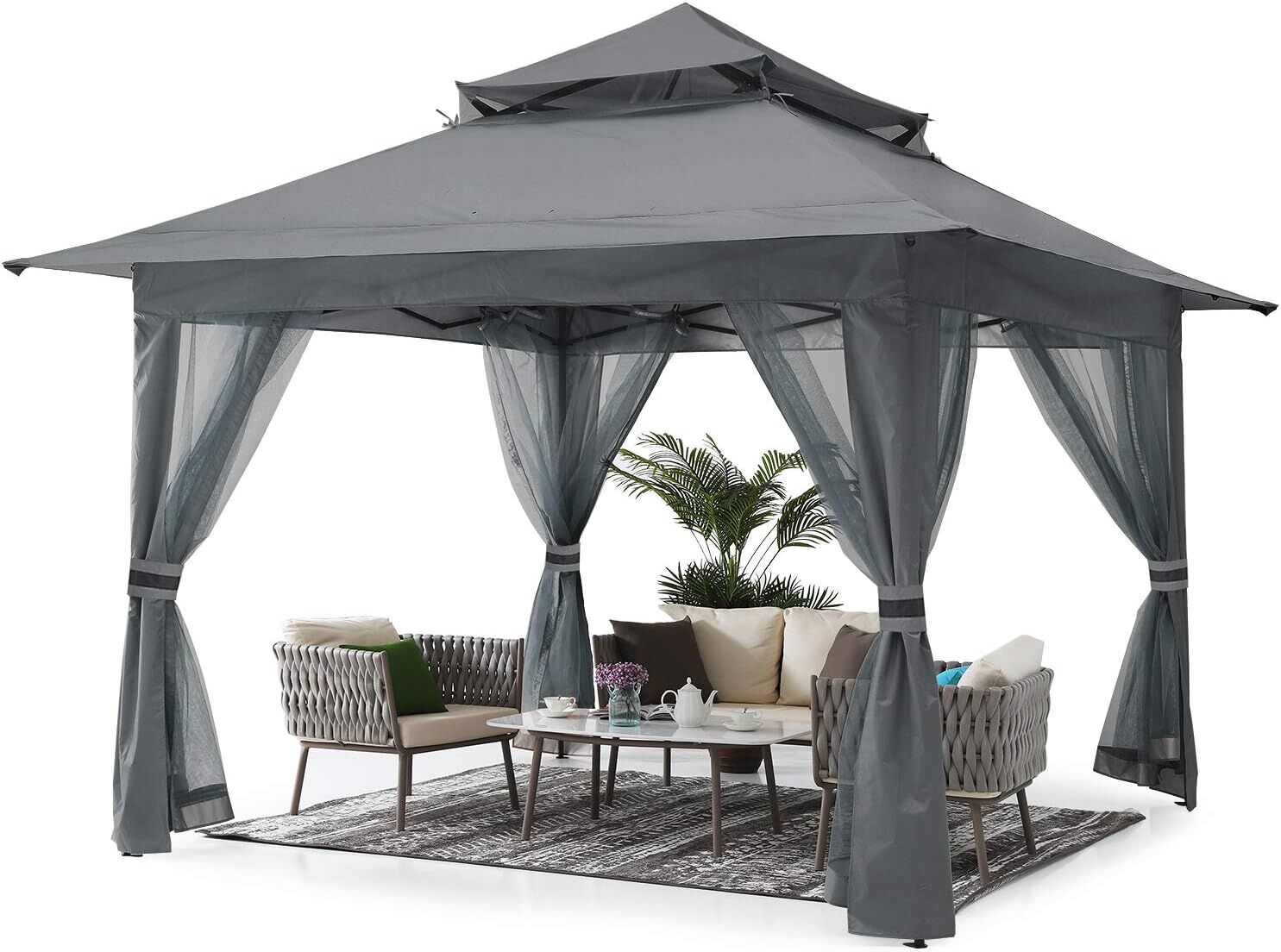 Hot Selling Outdoor Pop Up Gazebo Canopy Shelter Folding Metal Gazebo