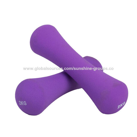 Women's bone dumbbells home thin arm yoga fitness small dumbbells indoor mini color dipped dumbbells