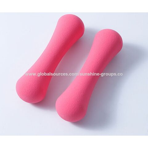 Women's bone dumbbells home thin arm yoga fitness small dumbbells indoor mini color dipped dumbbells
