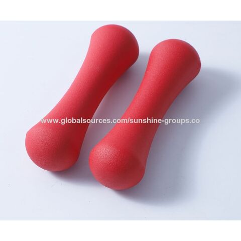 Women's bone dumbbells home thin arm yoga fitness small dumbbells indoor mini color dipped dumbbells