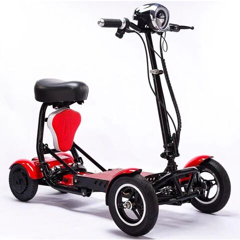 Scooter de Mobilité Électrique 4 Roues pour Seniors - Tout-Terrain, Portable, Conduite Confortable avec Siège Réglable & Longue Autonomie. Idéal pour B2B.
