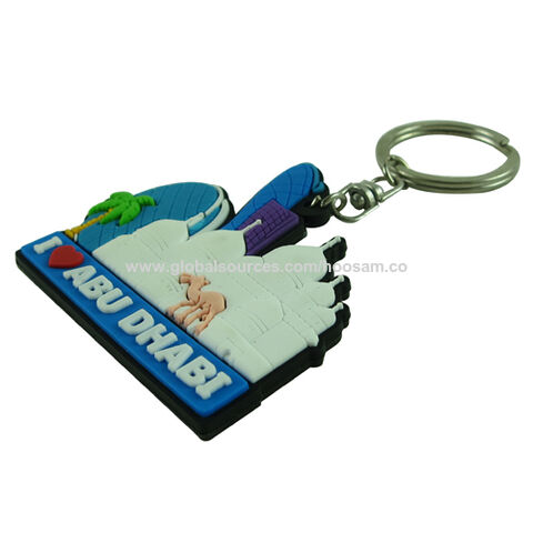 Porte-clés NFC personnalisé avec logo imprimé, promotion Dubaï, porte-clés RFID en PVC 3D mignon pour cadeau