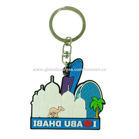 Porte-clés NFC personnalisé avec logo imprimé, promotion Dubaï, porte-clés RFID en PVC 3D mignon pour cadeau