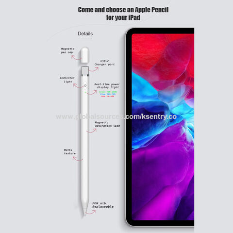 Stylet pour écran tactile, tablette à dessin professionnelle, stylo actif avec rejet de la paume et inclinaison pour iPad