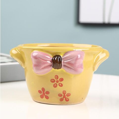 Pot de fleurs en céramique à pois de vente, coloré, chaud, pour fleurs
