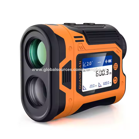 Telêmetro a laser de golfe, medidor de potência óptica, IP65 à prova d'água, tela LCD, telêmetro de distância para caça ao ar livre