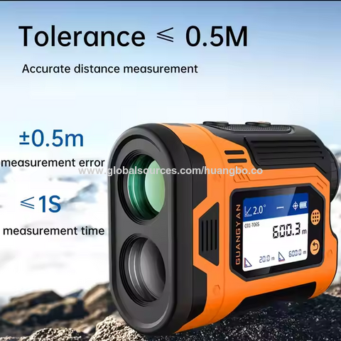 Telêmetro a laser de golfe, medidor de potência óptica, IP65 à prova d'água, tela LCD, telêmetro de distância para caça ao ar livre