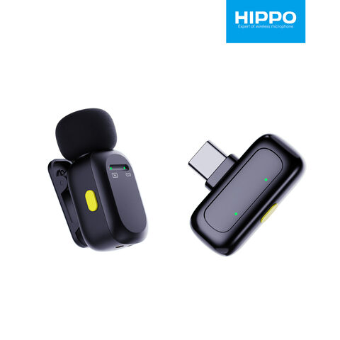 Noise Reduction Lapel Mic with Charging Case, Wireless Mic for Video Recording, YouTube, Facebook, Support Type C & lightning