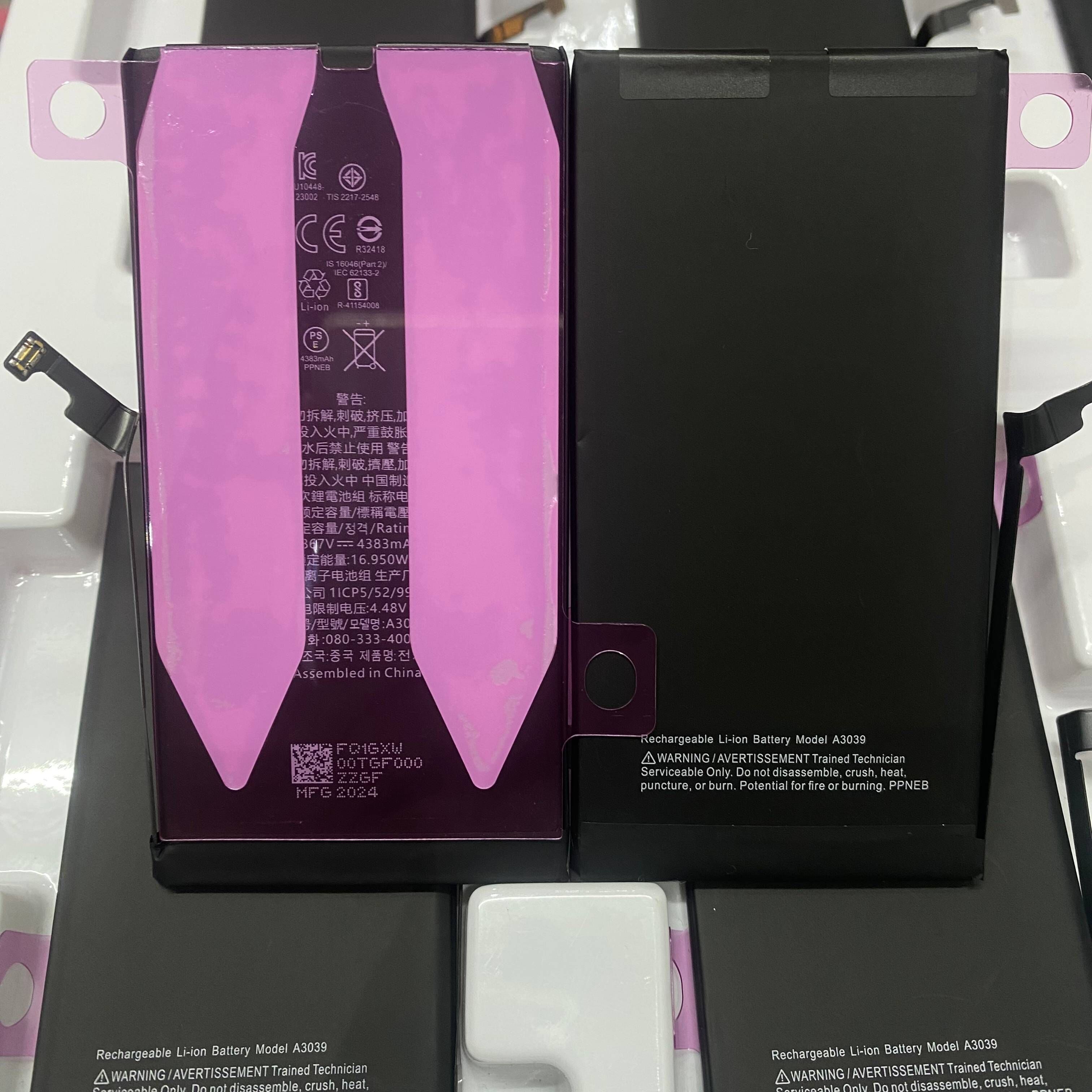 Wholesale New 0 Cycle Replacement Batteries For Iphone 15 15plus 15pro ...