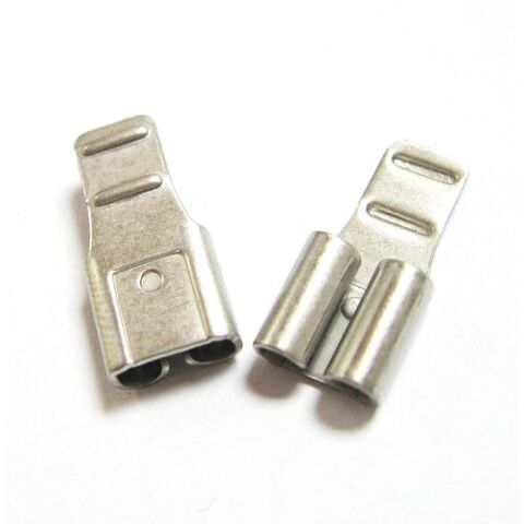Conector Eléctrico Personalizado OEM, Estampado de Metal de Latón, Terminales de Lengüeta Plana, Piezas Estampadas