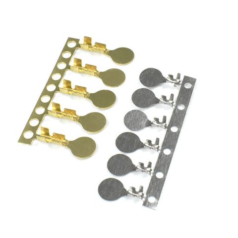 Conector Eléctrico Personalizado OEM, Estampado de Metal de Latón, Terminales de Lengüeta Plana, Piezas Estampadas