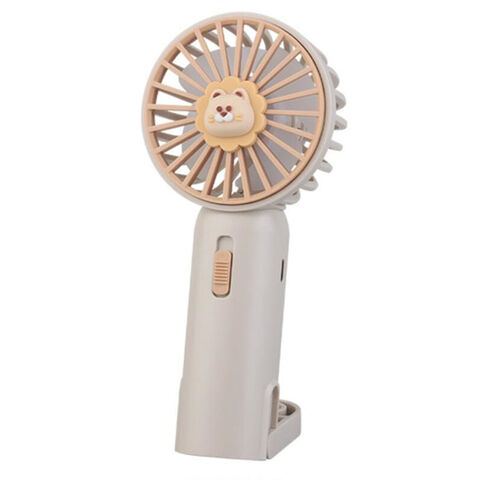 Niedlicher, kompakter, aufladbarer Handventilator im Cartoon-Stil, USB