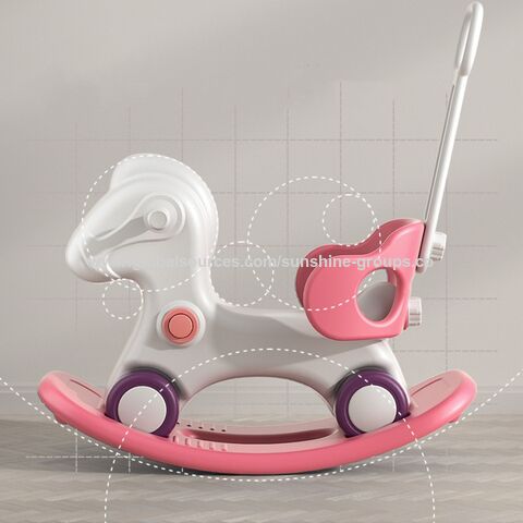 Caballo Mecedor Infantil de Interior de Gran Venta, Juguetes para Bebés, Regalos de Cumpleaños, Caballito Mecedor para Niños