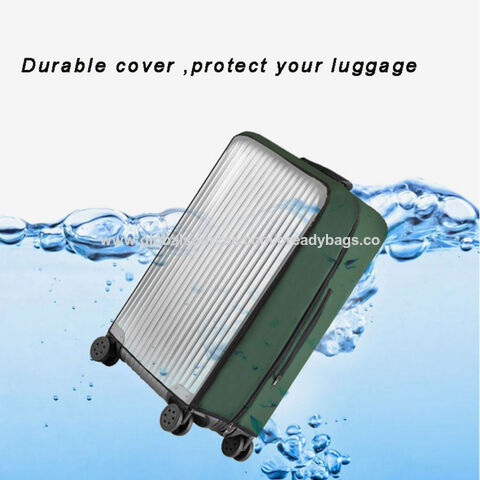 Funda de Equipaje con Cremallera de PVC Personalizada, Protector de Maleta de Tela Transparente para Trolley