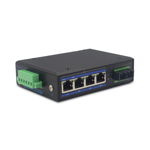 Interruptor de Ethernet del POE del Industrial-grado de la fibra 100Mbps 4-Port (Completo-ofrecido y estable)