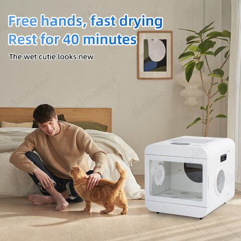 Secador para Animais de Estimação por Atacado: Desumidificador, Vertical, Pelo, Sala de Estética, Gaiola de Parede Automática com Tremonha para Cães