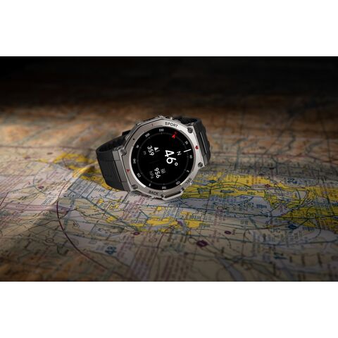 DM58 GPS reloj para hombres reloj inteligente 1,43 pulgadas AMOLED 5ATM Impermeable 400mAh de Oxígeno Arterial Mood Sleep Monitoring Wearable dispositivo