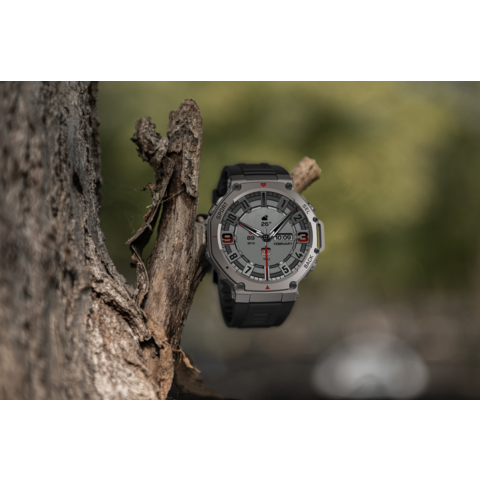DM58 GPS reloj para hombres reloj inteligente 1,43 pulgadas AMOLED 5ATM Impermeable 400mAh de Oxígeno Arterial Mood Sleep Monitoring Wearable dispositivo