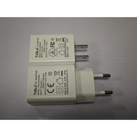 Factory-price white mobile phone USB charger with single USB port