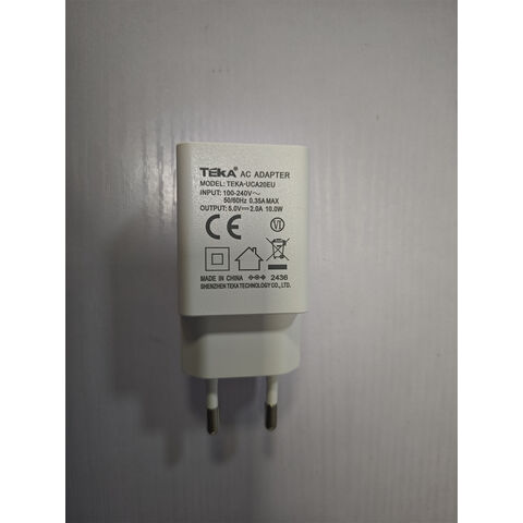 Factory-price white mobile phone USB charger with single USB port