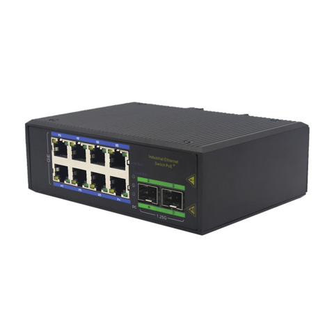 Gigabit robusto 2-fibra 8-interruptor industrial eléctrico de Ethernet del POE para los ambientes extremos