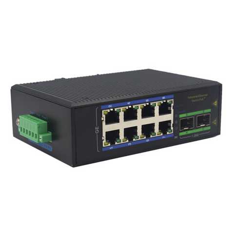 Gigabit robusto 2-fibra 8-interruptor industrial eléctrico de Ethernet del POE para los ambientes extremos