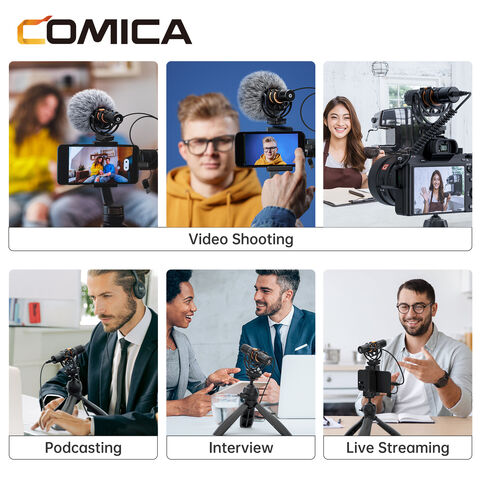 COMICA VM10 PRO Mini-Nierencharakteristik Digitales On-Camera-Richtrohrmikrofon für Smartphones, Kameras, Computer im Großhandel