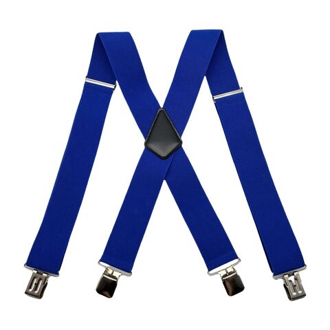 Clip de tirantes para hombre tipo X de 5 cm, correa elástica para traje de adulto