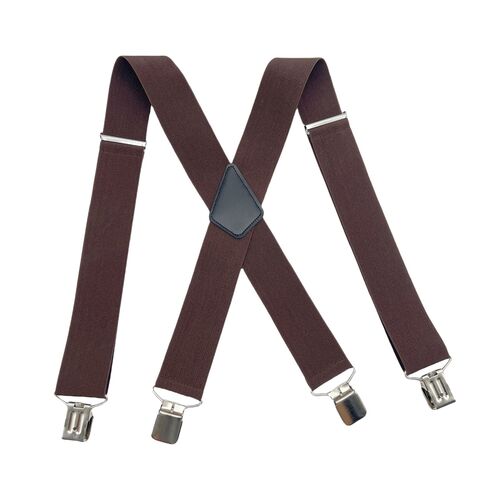 Clip de tirantes para hombre tipo X de 5 cm, correa elástica para traje de adulto