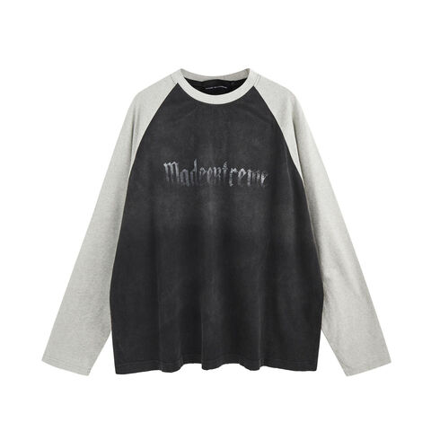 Übergroßes Unisex-Langarm-Mode-T-Shirt