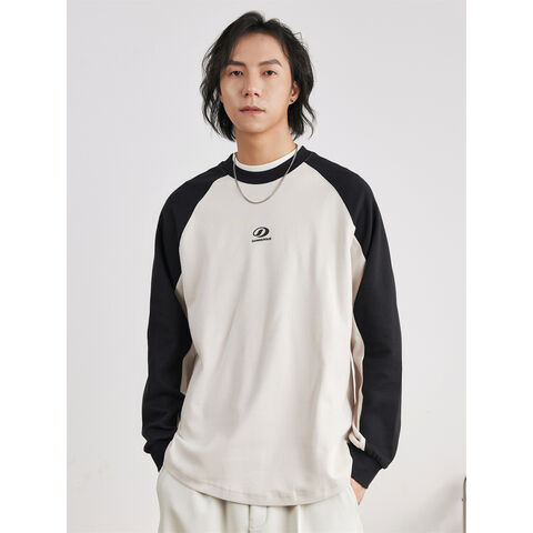 Übergroßes Unisex-Langarm-Mode-T-Shirt