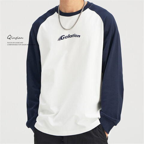 Übergroßes Unisex-Langarm-Mode-T-Shirt