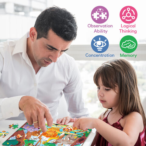 Puzzles para Niños de 3 a 5 Años, Rompecabezas de 24 Piezas para Niños Pequeños, Puzzles Educativos de Aprendizaje para Niños y Niñas de 3, 4, 5 y 6 Años